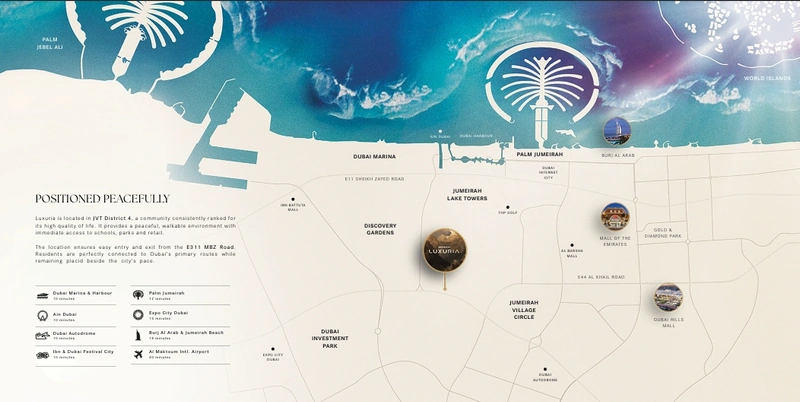 Binghatti Luxuria Location View