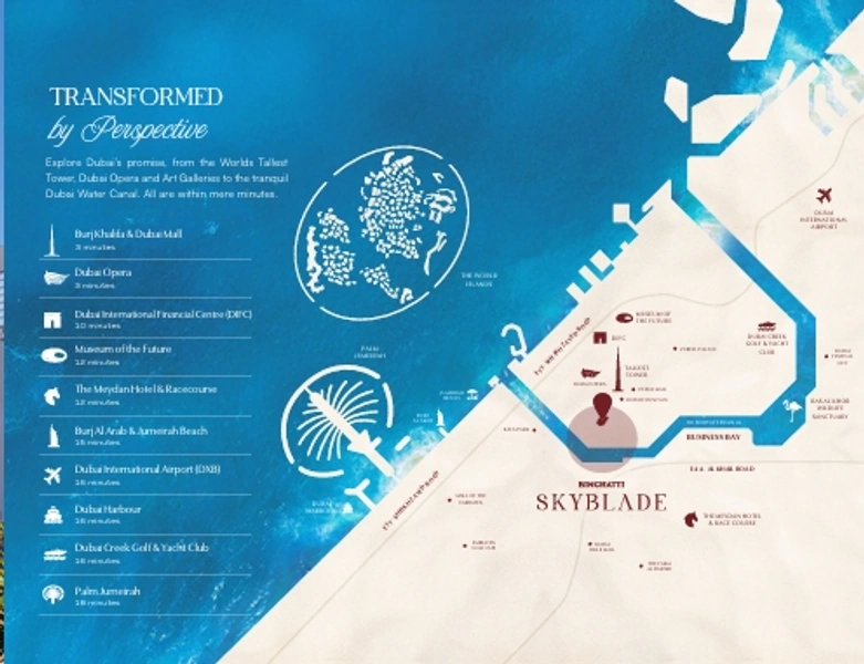 Binghatti Skyblade Location View