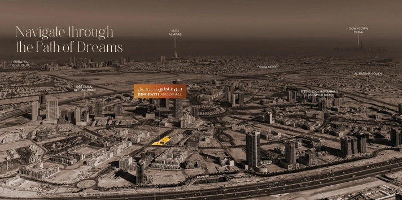 Binghatti Amberhall Location View